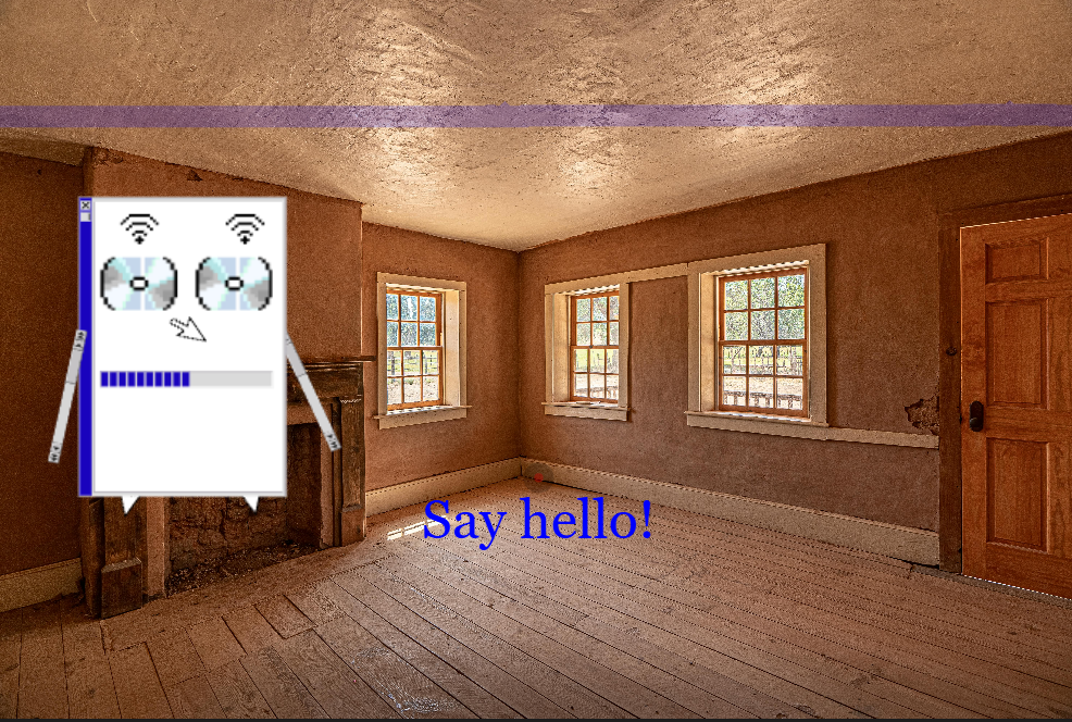 Final sound header made with Rivescript in P5js.