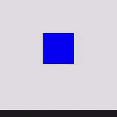 This sketch draws a square that stretches in the direction users input.