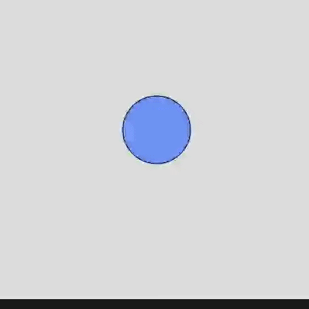 On mouse click the colour of the shape is randomized, and the arrow keys can be used to change the shape into a different one.