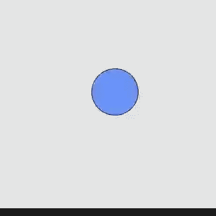 This sketch makes the circle vibrate faster or slower depending on which arrow key you press (up or down)