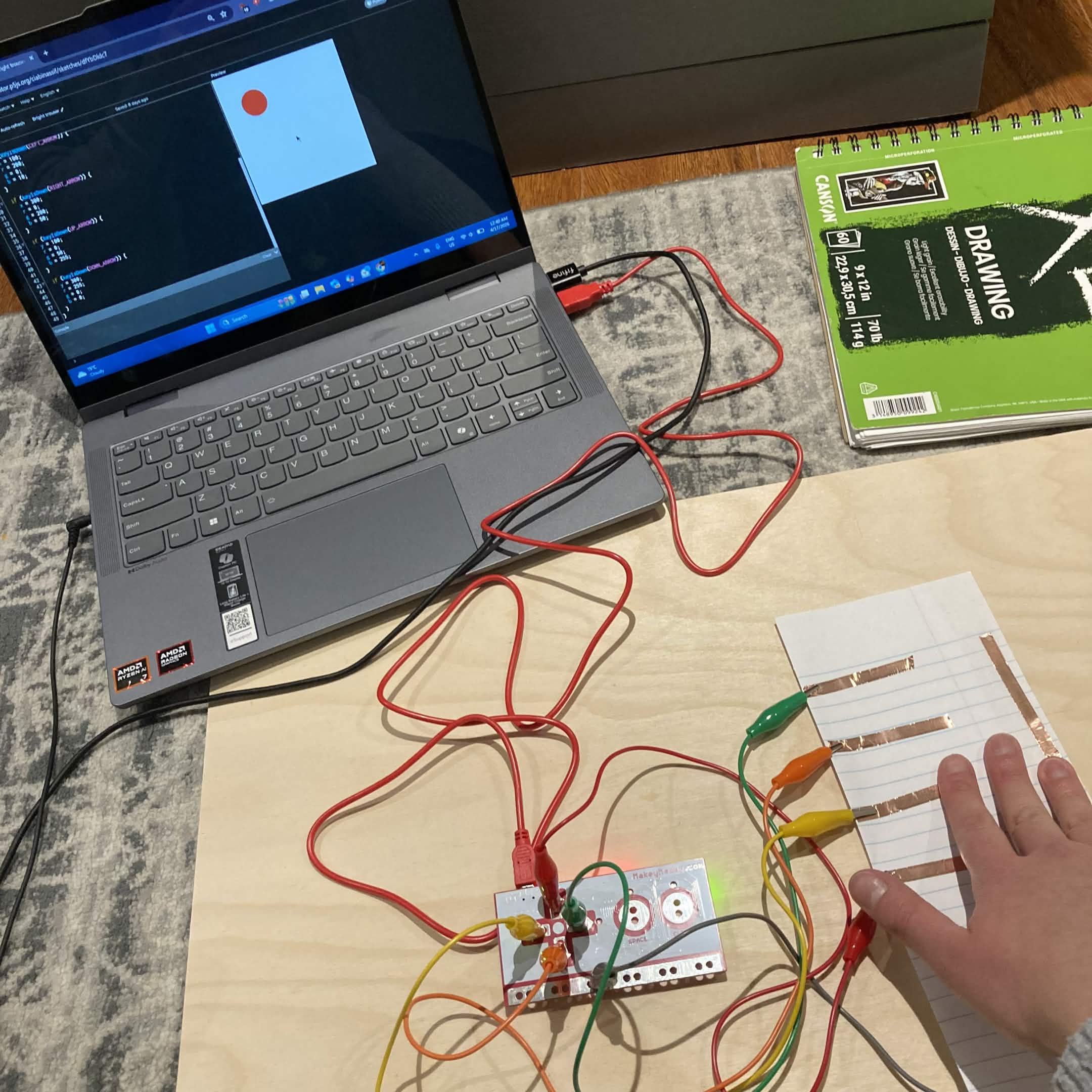 Testing out the second input