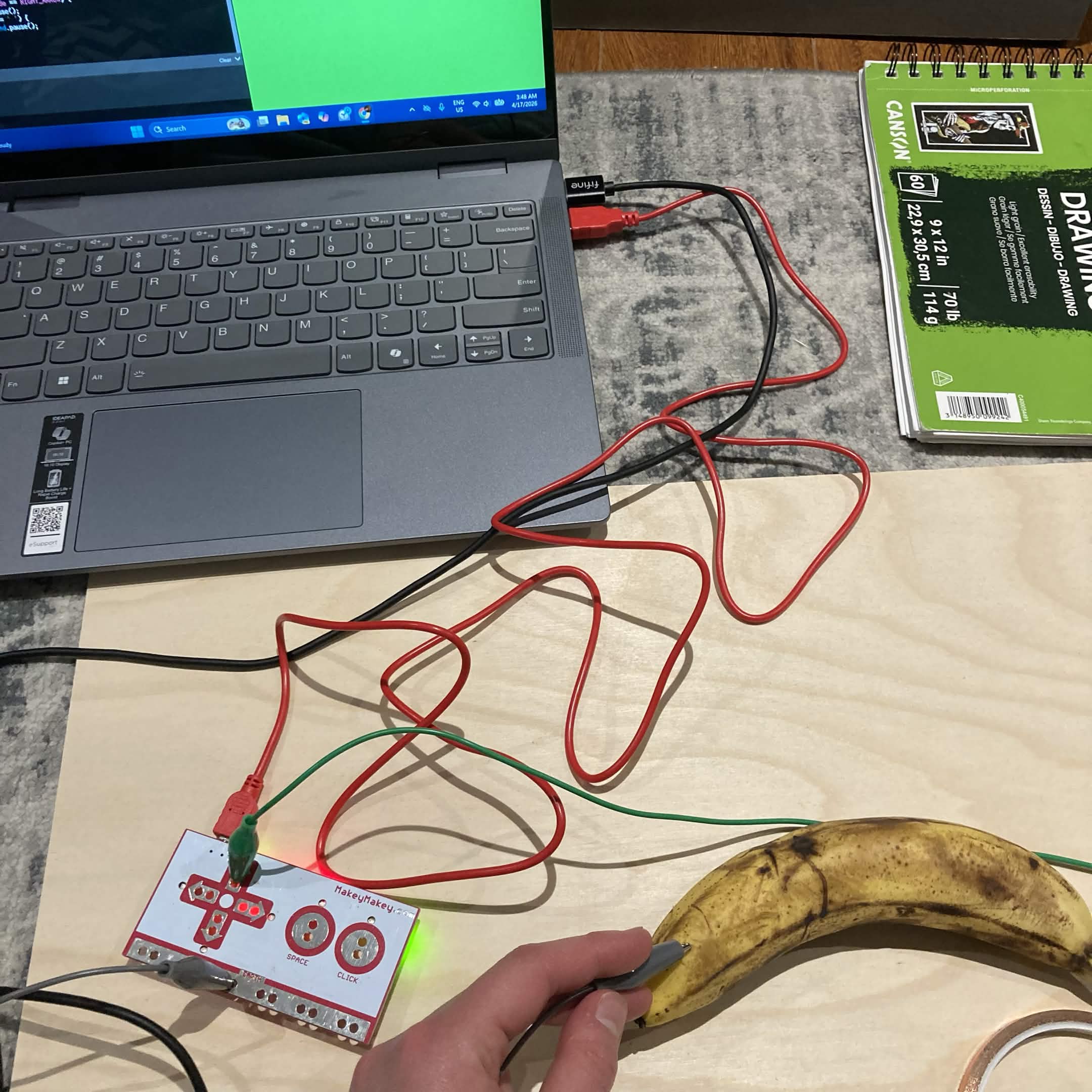 Trying the banana piano community example